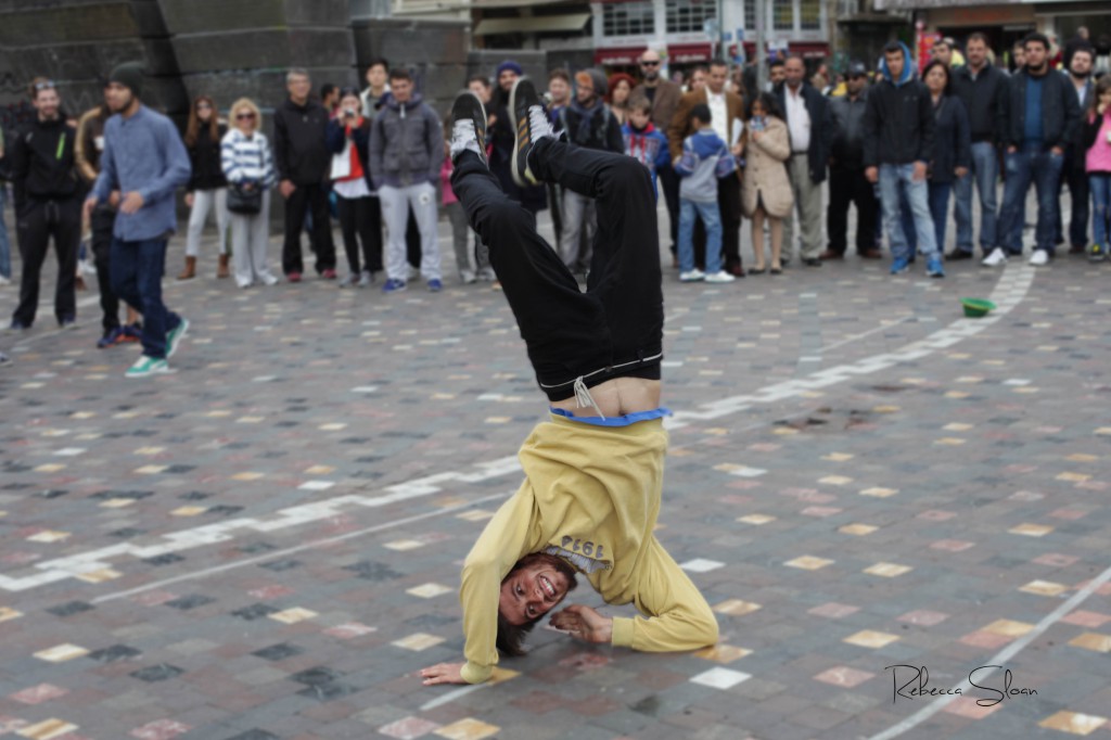 Dancing in the streets in Monastiraki Square, Athens