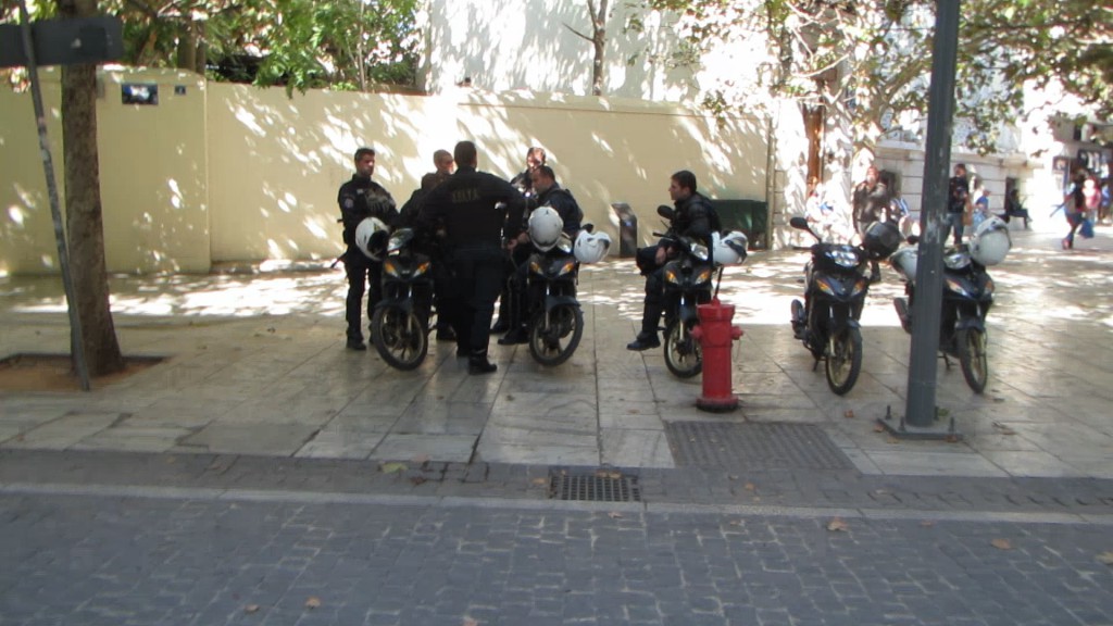 Police officers in Athens