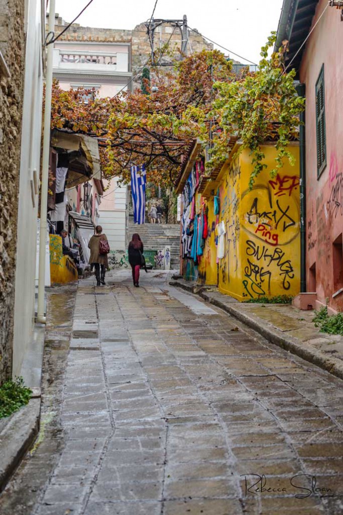 The Plaka is a popular area in Athens.