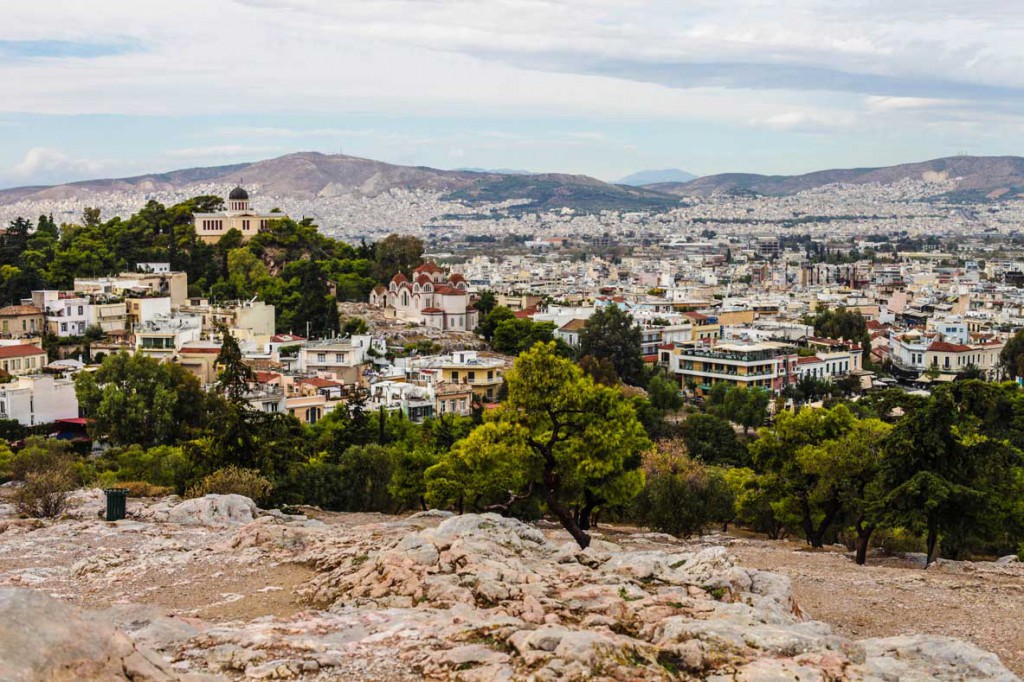 Athens taken during the ascent of the Acropolis