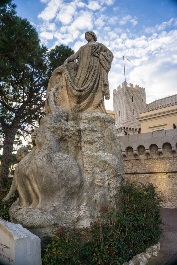 A statue at the Prince's Palace of Monaco.