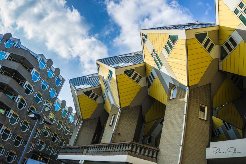 Cubed apartments in Rotterdam