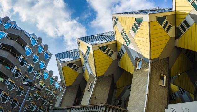 Cubed apartments in Rotterdam