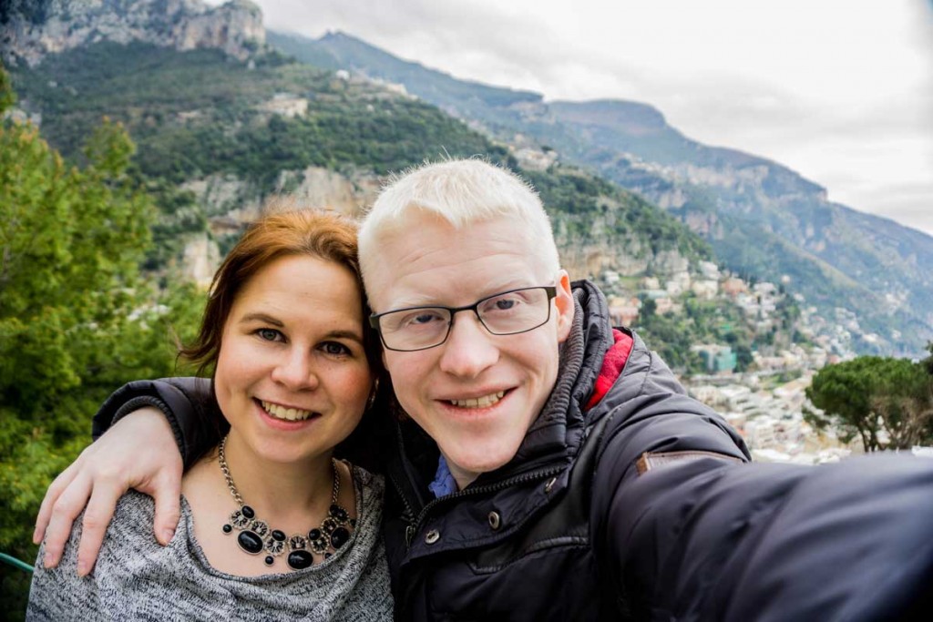 Dave and Becky in Positano