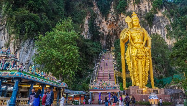 Looking at the Batu Caves